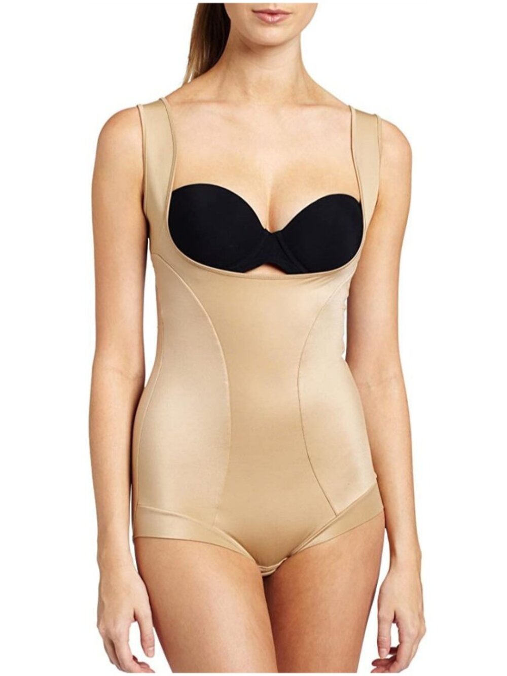 Maidenform Open Bust Ultra-Firm Body Shapewear #FL1856, Medium
